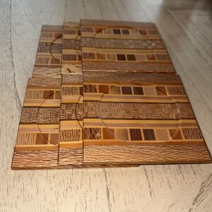 Sovereign Woodworks Coaster Set Of 6 Made In New Zealand 4”x 4”